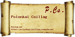 Polonkai Csillag névjegykártya